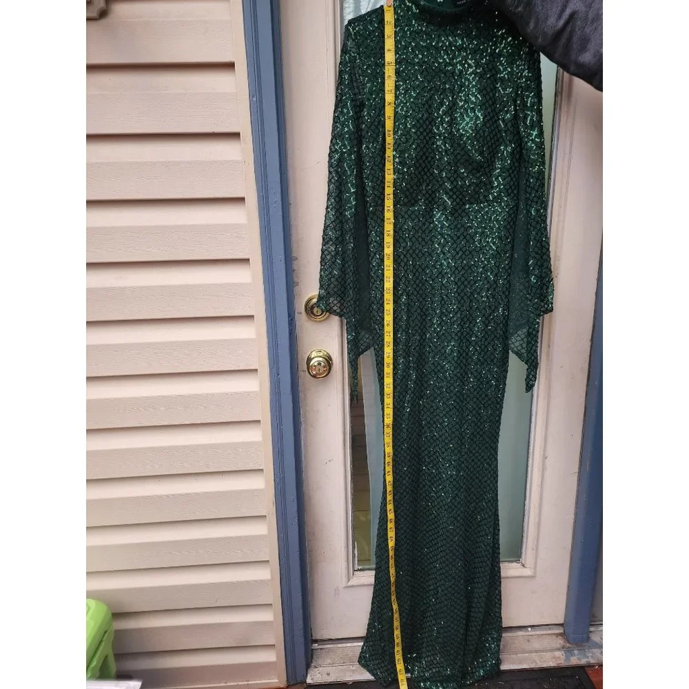 Missord Green‎ Mermaid Sequin Evening Dress - Picture 4 of 10